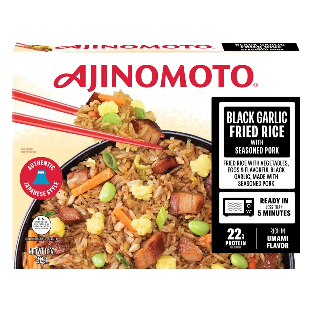 Black Garlic Fried Rice & Seasoned Pork Frozen Meal