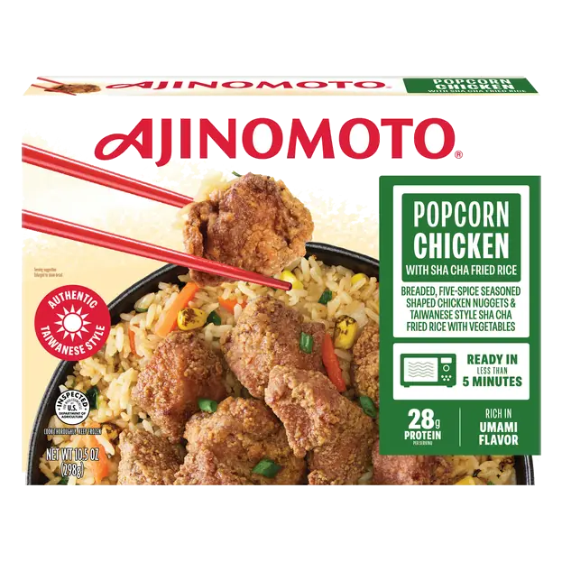 Breaded Popcorn Chicken & Sha Cha Fried Rice Frozen Meal