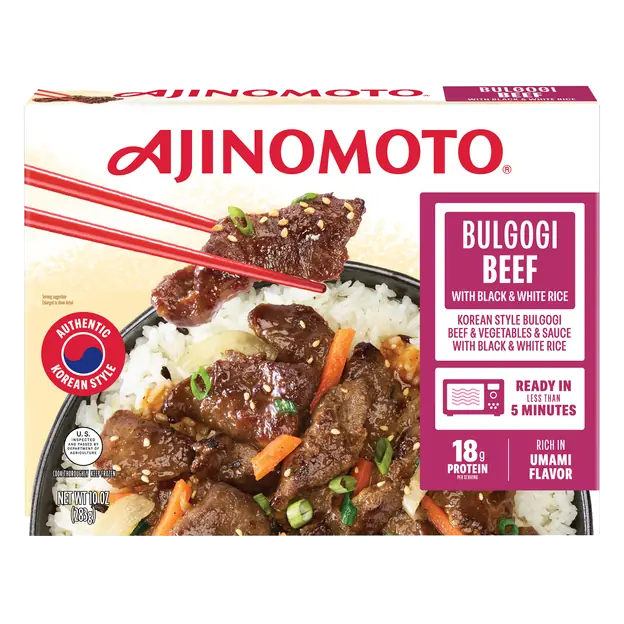 Korean Style Bulgogi Beef Black & White Rice Frozen Meal