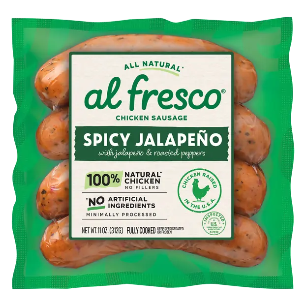 All Natural Spicy Jalapeno Chicken Sausage - 4 ct