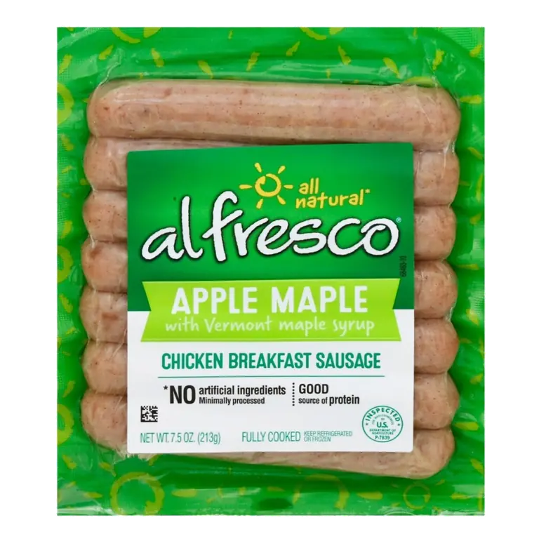 Apple Maple with Vermont Maple Syrup Chicken Breakfast Sausage