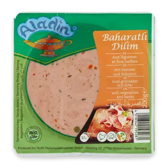 Baharatli Dili Kalkon Mortadella Skivad