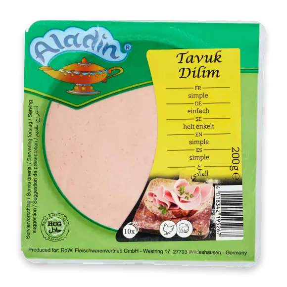 Tavuk Dilim Kyckling Mortadella Skivad