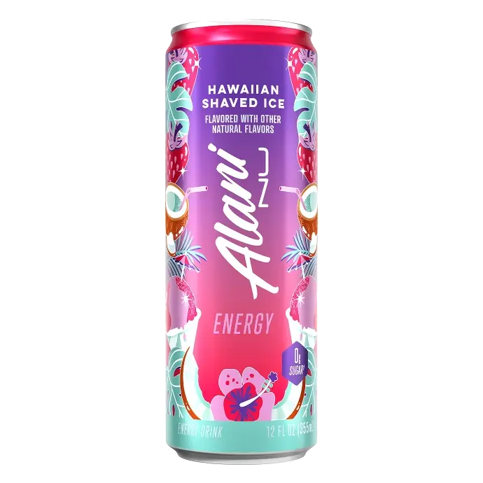 Alani Hawaiian Shaved Ice Energy Drink, 12 fl oz: Caffeinated, Tropical Punch