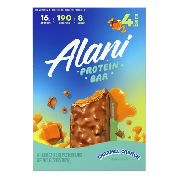 Alani Protein Bars, Caramel Crunch ,4-1.69 oz