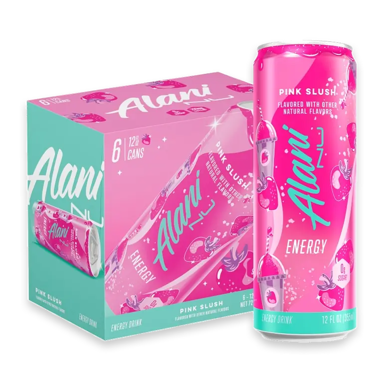 Pink Slush Sugar Free Energy 12 Fl Oz (Pack of 6)