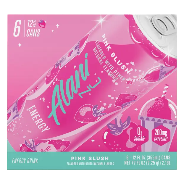 Pink Slushi Flavored Energy Drink - 6 pk