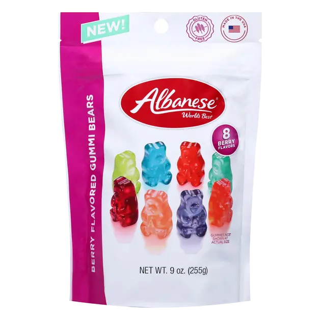 Berry Flavored Gummi Bears Candy