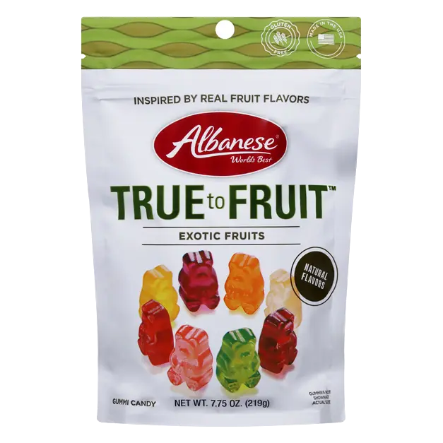 Ultimate Natural Gluten Free 8 Flavor Gummi Bears Candy
