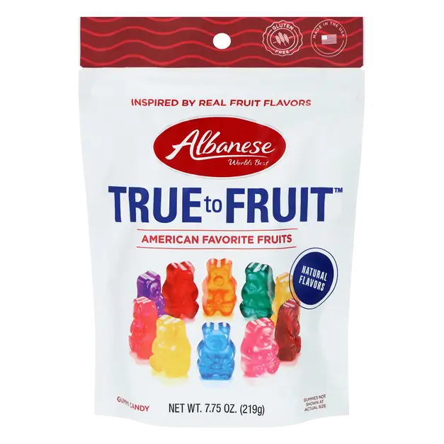 Albanese World's Best True To Fruit Gummi Candy