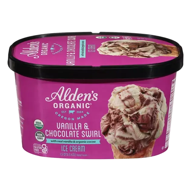 Ice Cream, Vanilla & Chocolate Swirl