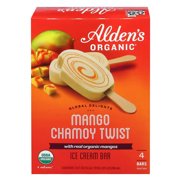 Mango Chamoy Twist Ice Cream Bars - 4 ct