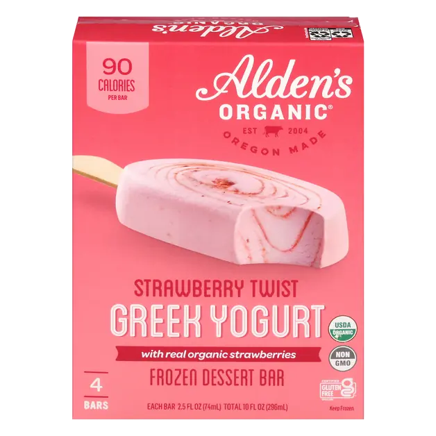 Strawberry Twist Greek Yogurt Dessert Bar - 4 ct