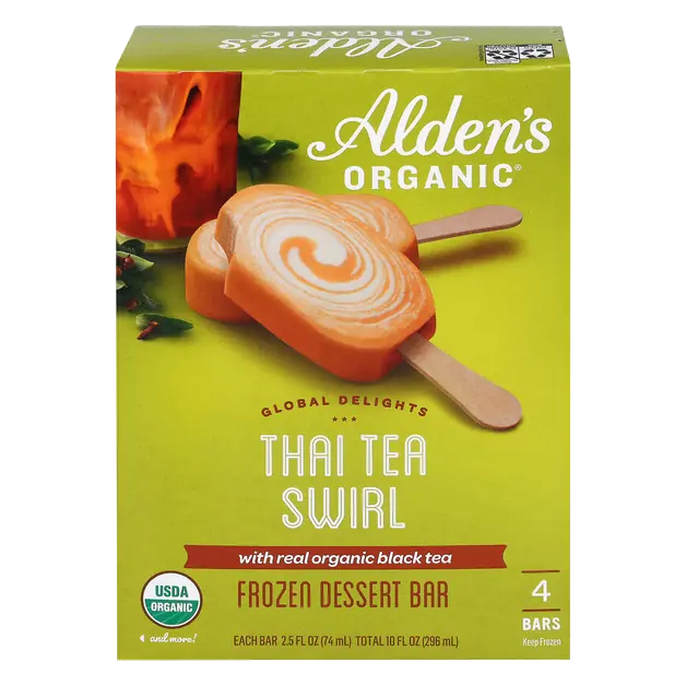 Thai Tea Swirl Frozen Dessert Bars - 4 ct