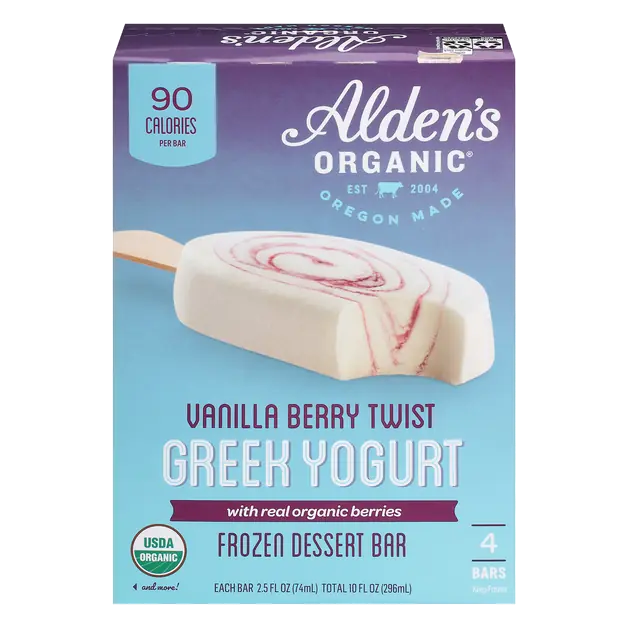 Vanilla Berry Twist Greek Yogurt Frozen Dessert Bar - 4 ct