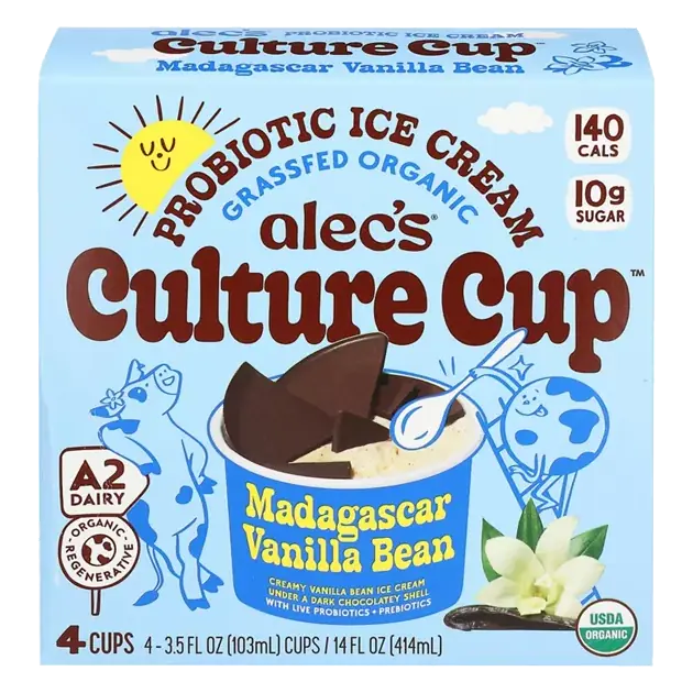 Culture Cup Probiotic Ice Cream, Madagascar Vanilla Bean
