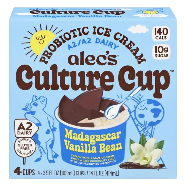 Culture Cup Probiotic Madagascar Vanilla Bean Ice Cream