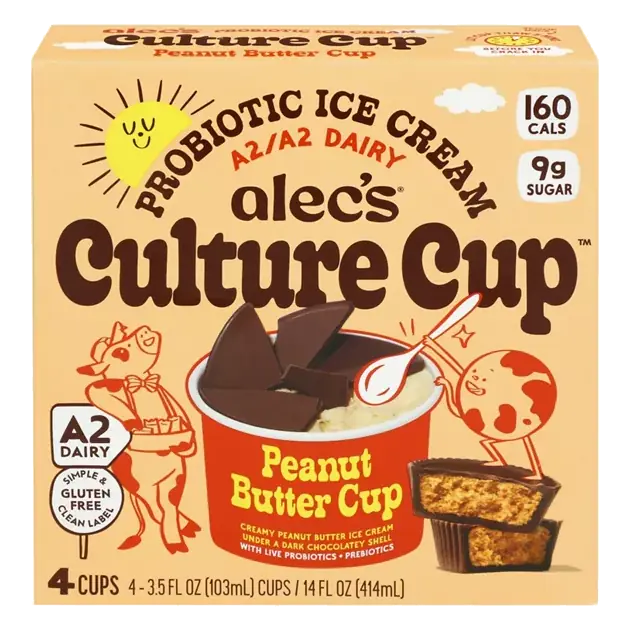 Culture Cup Probiotic Peanut Butter Cup Ice Cream