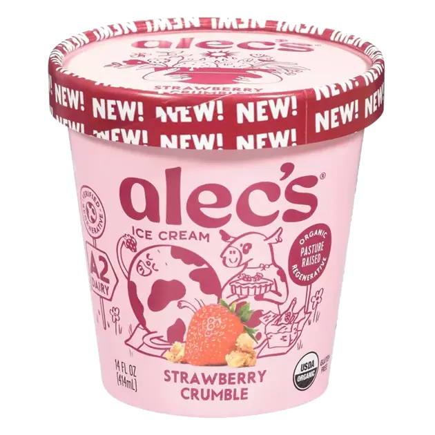 Ice Cream, Strawberry Crumble
