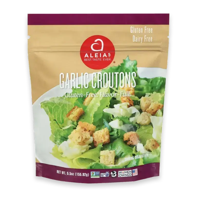 Gluten Free & Dairy Free Garlic Croutons