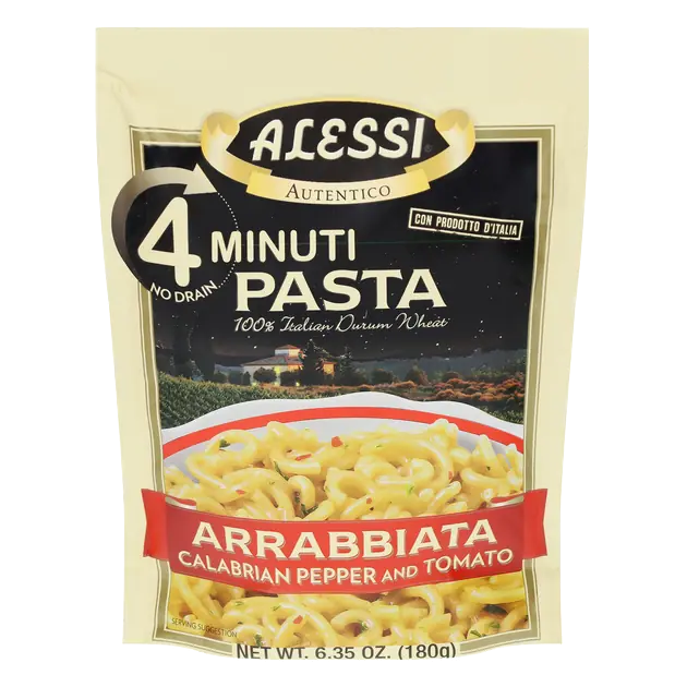 Alessi 4 Minuti Pasta, Arrabbiata Calabrian Pepper and Tomato Pasta
