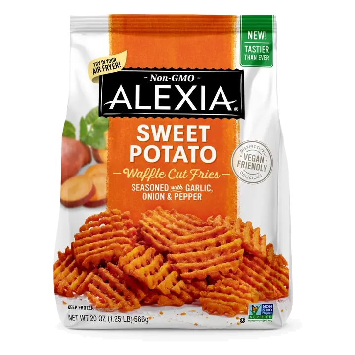 Alexia Waffle Cut Sweet Potato Seasoned Vegan Fries, 20oz