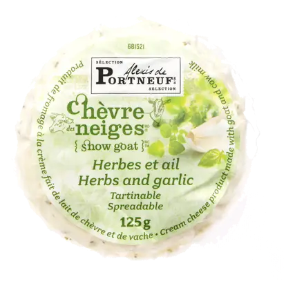 Cream Cheese With Goat And Cow Milk Garlic & Herbs 125 g