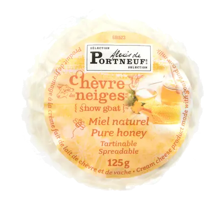 With Goat & Cow Milk Cream Cheese Pure Honey 125 g