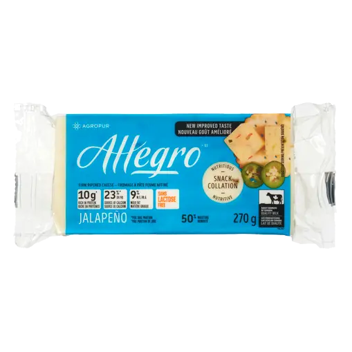 Lactose-Free 9% Cheese Low Fat Jalapeno 270 g