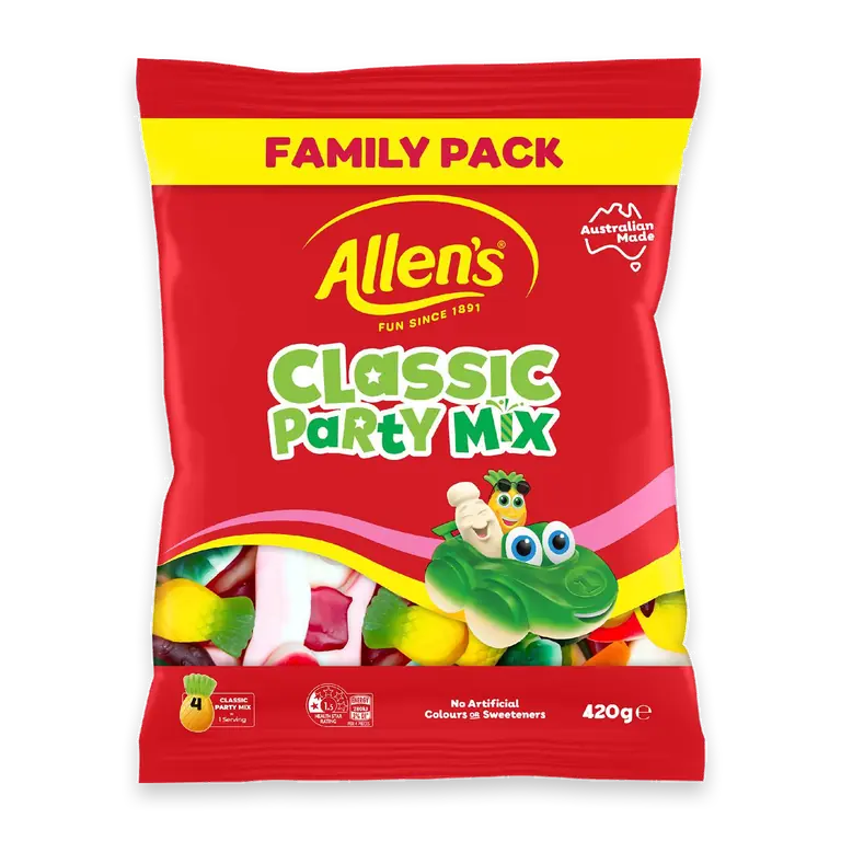 Classic Party Mix Lollies Family Size Bag