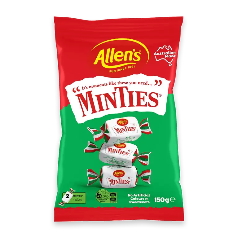 Minties Mint Chewy Lollies Bag