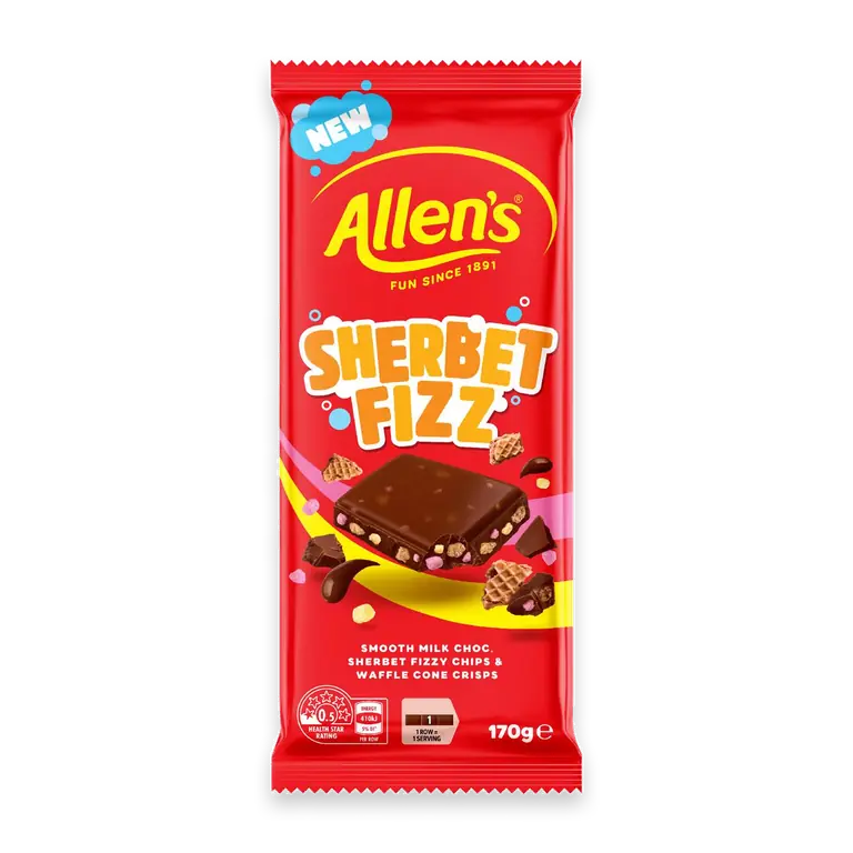 Sherbet Fizz Milk Choc Bar