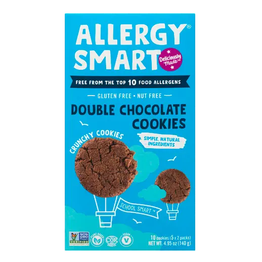 Allergy Smart Nut-Free Cookies Double Chocolate 140 g