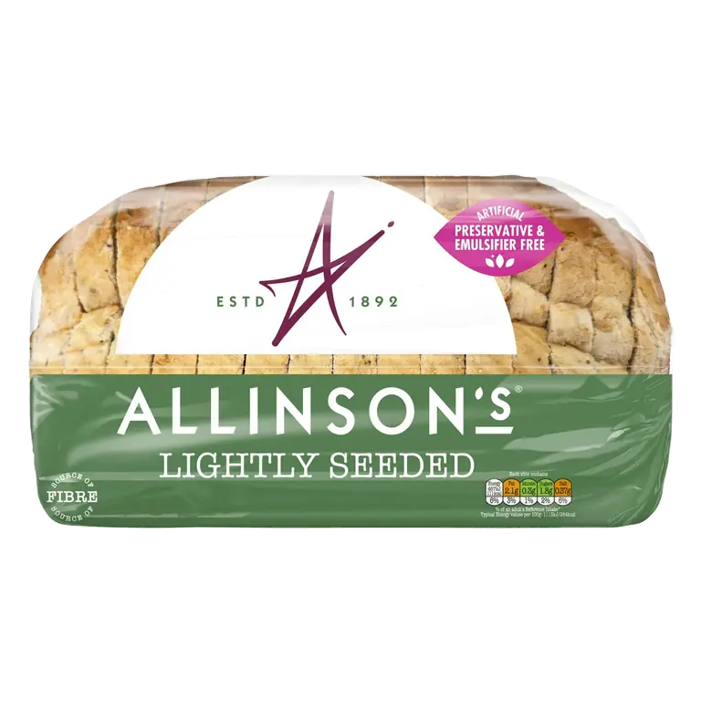 Lightly Seeded Sliced Bread 750g