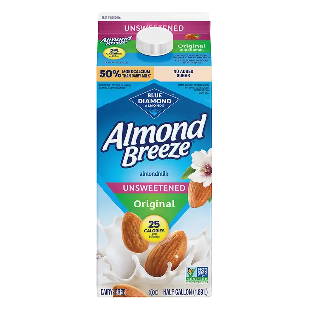 Blue Diamond Almond Breeze Unsweetened Original Almondmilk