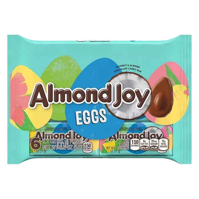 Chocolate Candy Bar, Coconut & Almond, Eggs