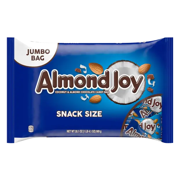 Coconut & Almond Chocolate Candy Bars Snack Size Jumbo Bag