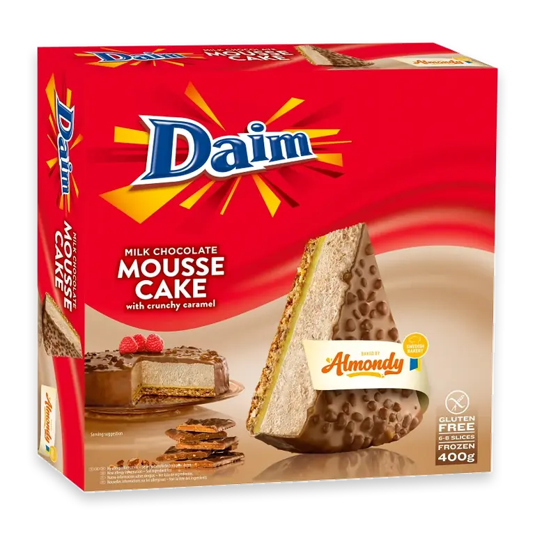 Daim moussetårta Glutenfri Fryst 400g