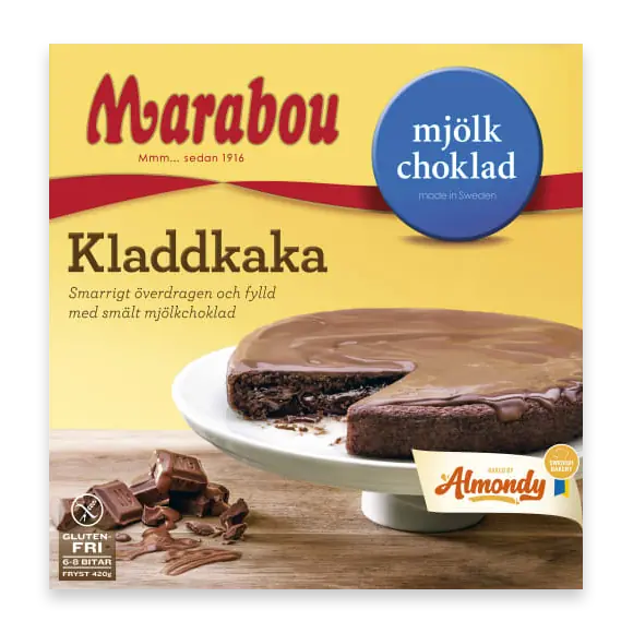 Kladdkaka Marabou Mjölkchockla Glutenfri Fryst