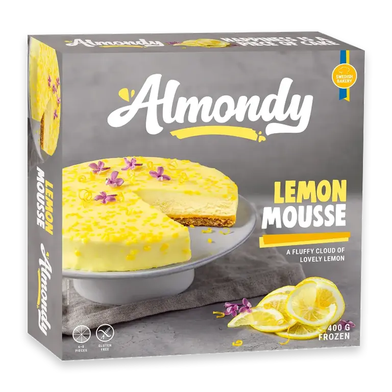 Moussetårta lemon Glutenfri Fryst 400g