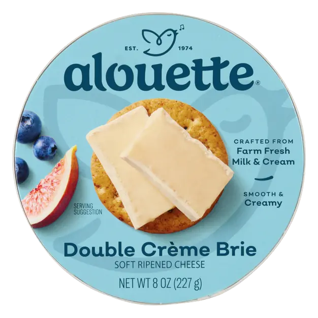Soft Ripened Double Creme Brie Cheese