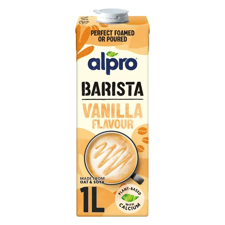 Barista Vanilla Flavour Oat Soya Long Life Dairy Free Drink 1L
