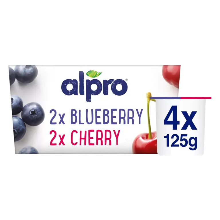 Blueberry & Cherry Yoghurt Alternative 4x125g