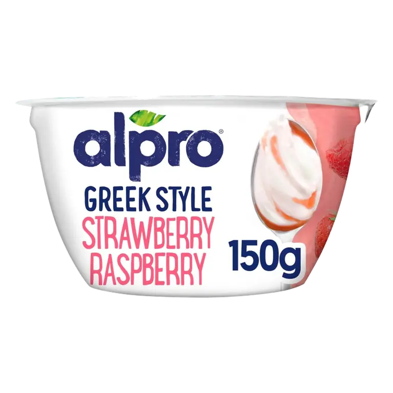 Greek Style Strawberry Raspberry Yoghurt Alternative 150g
