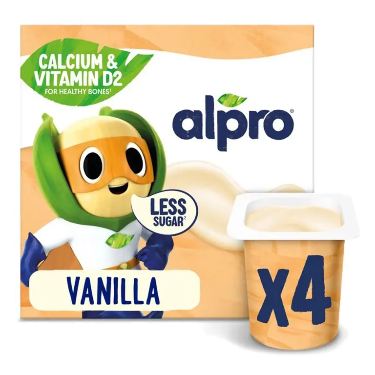 Kids Vanilla Soya Dairy Free Yoghurt Alternatives 4x115g