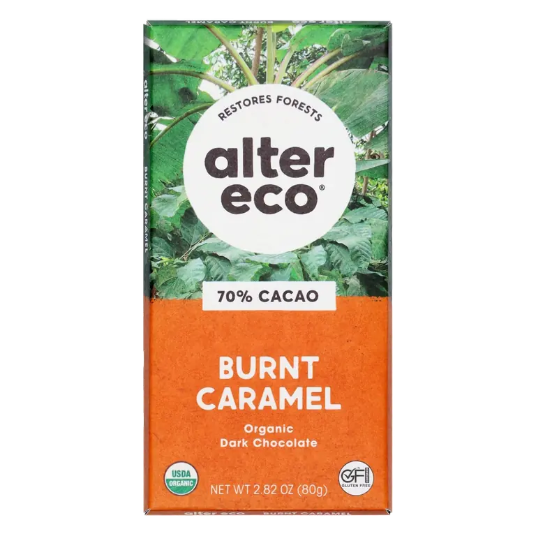 Deep Dark Salted Burnt Caramel Organic Chocolate