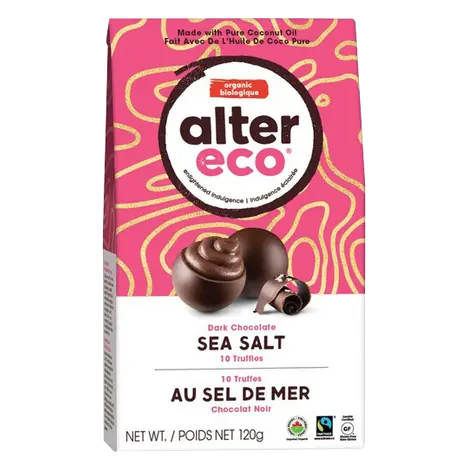 Organic Truffes Dark Chocolate Sea Salt 120 g