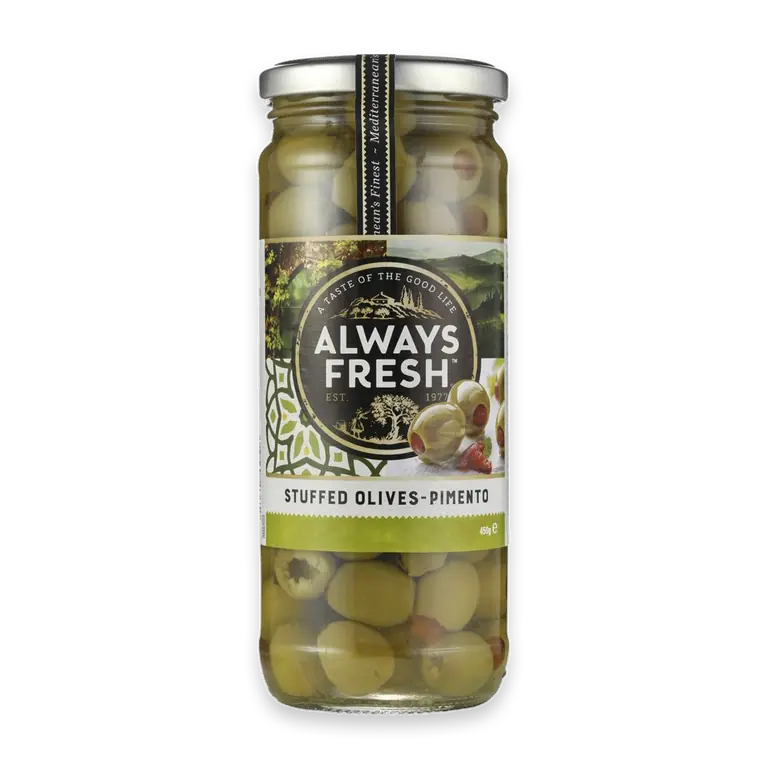 Olives Stuffed Green Pimento