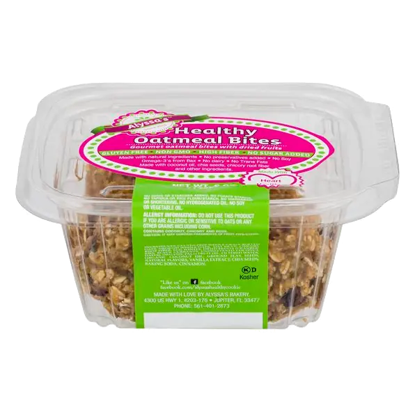 Gluten Free Healthy Oatmeal Bites with Dried Fruit