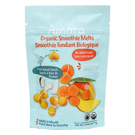 Baby Food Organic Smoothie Melts Creamy Mango Carrot 23 g